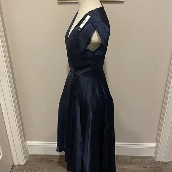 NWT!! Lulu’s - Fallen For You - Satin High Low - Maxi Dress - Size XS - Navy - Picture 7 of 11